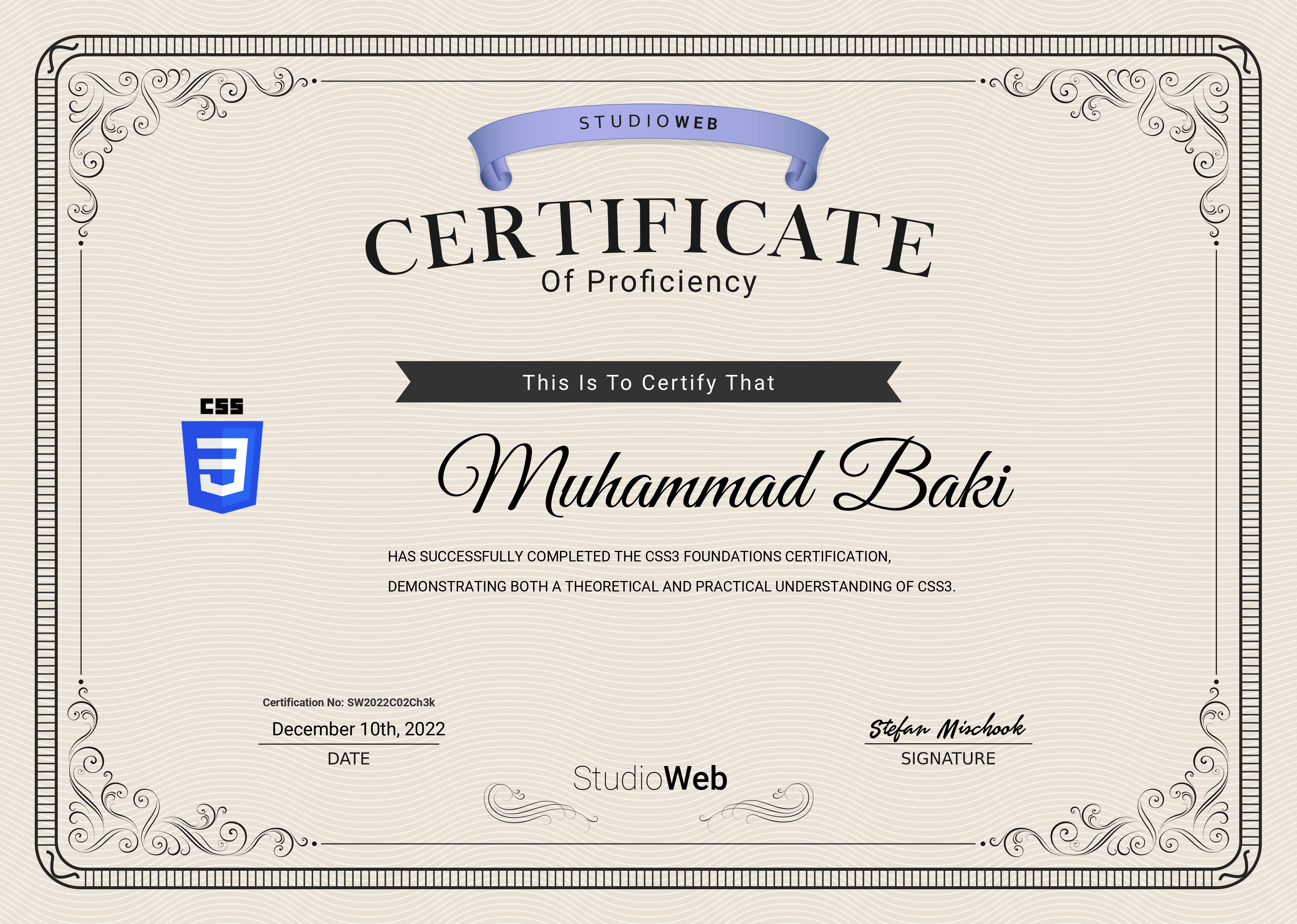 CSS Certification